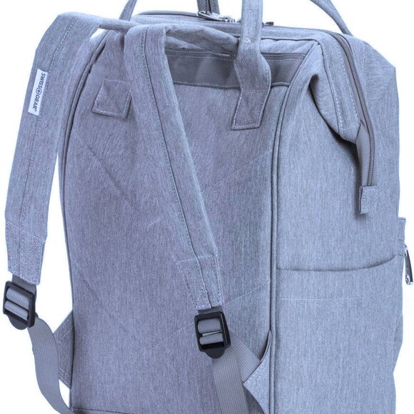 SWISS GEAR GREY LAPTOP BACKPACK WTRA-14-JH-3106   J-28   VSC-83 - Picture 2 of 11